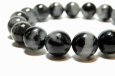 画像2: 太針ありブラックルチルトルマリンインクォーツ１2mmブレスレット(ブラジル産)18cm (2)