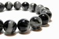 画像3: 太針ありブラックルチルトルマリンインクォーツ１2mmブレスレット(ブラジル産)18cm (3)